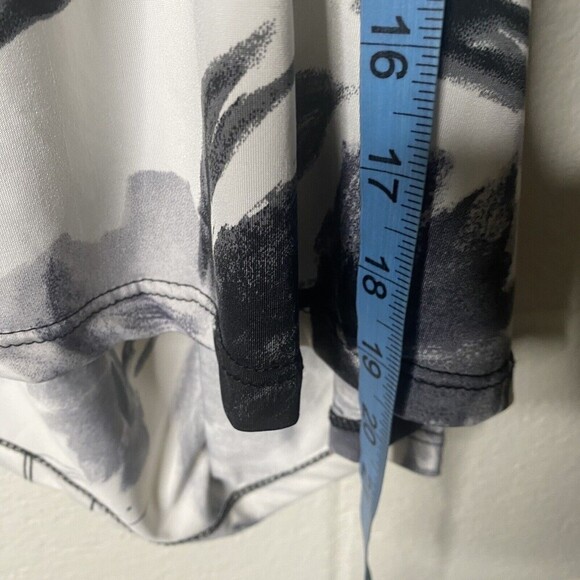 Wet Seal Vintage Y2k One Shoulder Ruffle Top Size Large Stretch White Black Usa - Picture 5 of 5